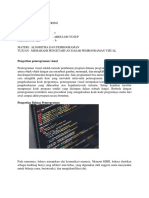 ALGORITMA DAN PEMROGRAMAN VISUAL