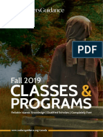 Fall 2019 Classes & Programs Final