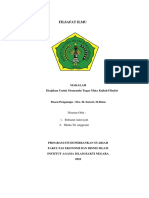 Filsafat Ilmu: Makalah Diajukan Untuk Memenuhi Tugas Mata Kuliah Filsafat