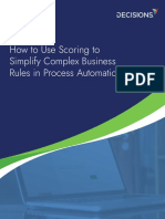 How To Use Scoring To Simplify Complex Business Rules in Process Automation
