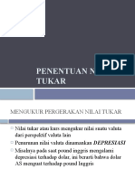 Penentuan Nilai Tukar