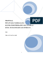 PROPOSAL PENAWARAN KERJASAMA KLINIK FISIOTHERAPHY KECANTIKAN DI RS. MUHAMMADIYAH JOMBANG - PDF Free Download