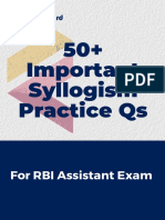 RBI Syllogism Practice Questions Title