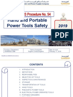 Hand and Portable Power Tools Safety Marafiq OHSMS Procedure No. 54 17 February 2019 (EME)