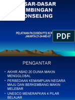 P.P. Pelatihan P.A 3 Dasar-Dasar Bimbingan Konseling