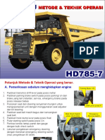 Metode Teknik Operasi HD 785-7
