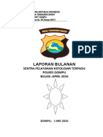 Laporan Bulanan SPKT BLN April 2016