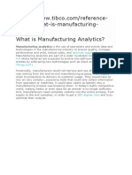 11 Manufacturing Analytics