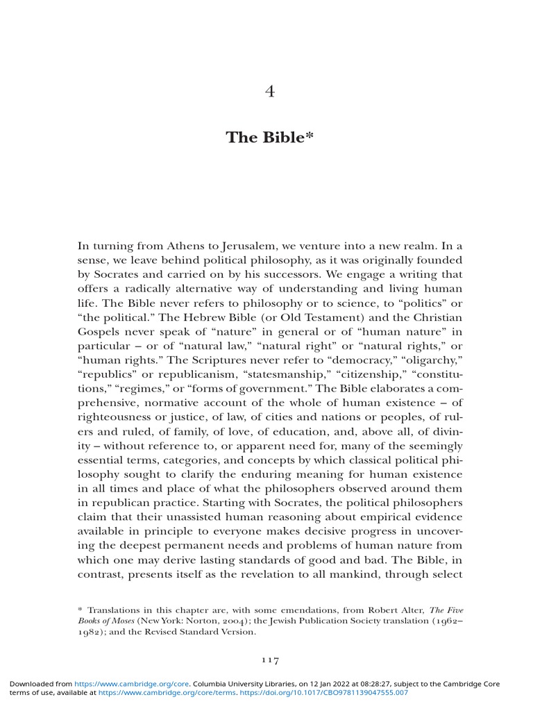 Pangle and Burns-The Bible | PDF | Jacob | Cain And Abel