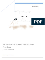 Mechanical PE Exam - Solution - Thermal & Fuild