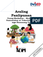 AP 5 - Q1 - Mod4 - Pamumuhay at Teknolohiya NG Mga Sinaunang Tao