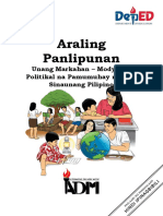 AP 5 - Q1 - Mod7 - Politikal Na Pamumuhay NG Mga Sinaunang Pilipino