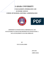 Assessing Performance of Ethiopian Microfinance Institutions Using DEA