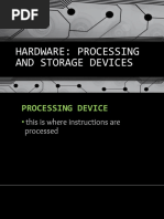 Processing and Storage Devices