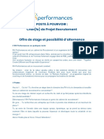 Annonce CPR - STAGE ALTERNANCE