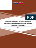 2016 Orientaciones para La Elaboración de Un Procedimiento de Movilidad Interna para Las Contratas