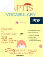 Vocabulary Practice Extra