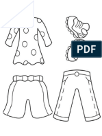 Flashcard Dress, Shoes, Shorts, Trousers