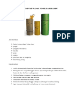 Cara Membuat Wadah Pensil Dari Bambu