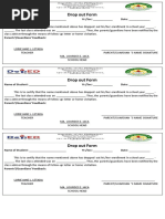 Student Dropout Form Template | PDF