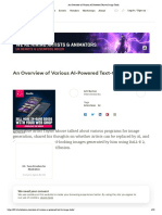 An Overview of Various AI-Powered Text-to-Image Tools