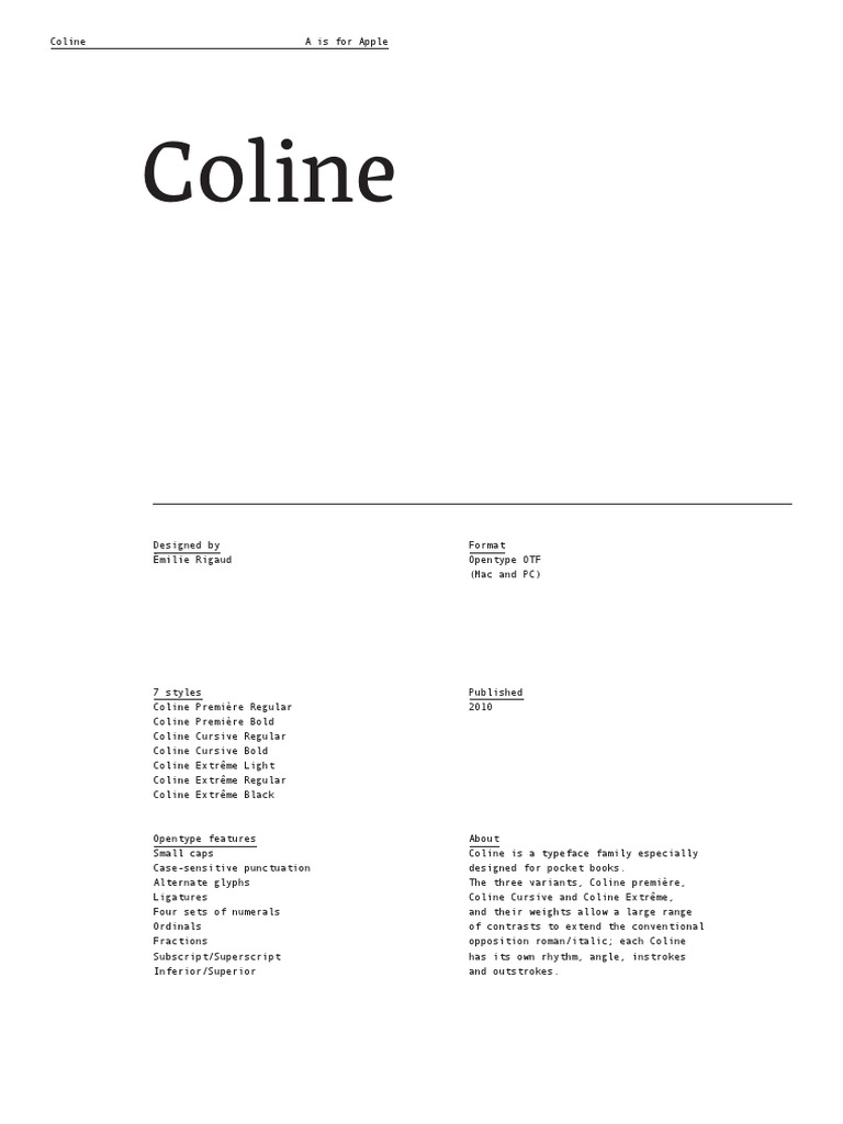 AA Coline | PDF