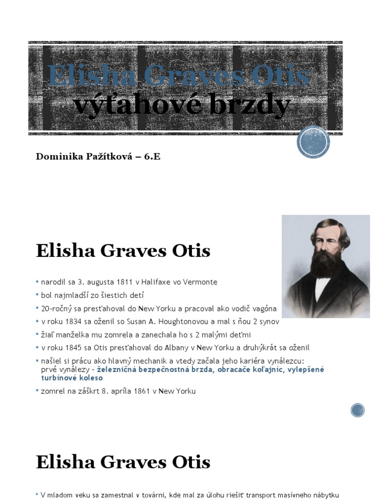 Elisha Graves Otis Bezpečný Výťah | PDF
