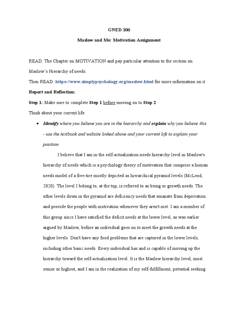 Understanding Maslow's Hierarchy of Needs | PDF | Psychological Schools ...