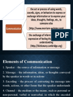 Understanding the Elements of Communication