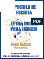 Apostila de Escrita Letra Inicial para Imagem