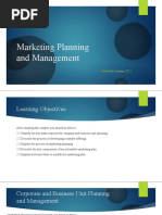 Ch.2 Marketing Planning