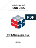 Pembahasan Soal OSNK Matematika SMA 2022 Tingkat Kabupaten Kota