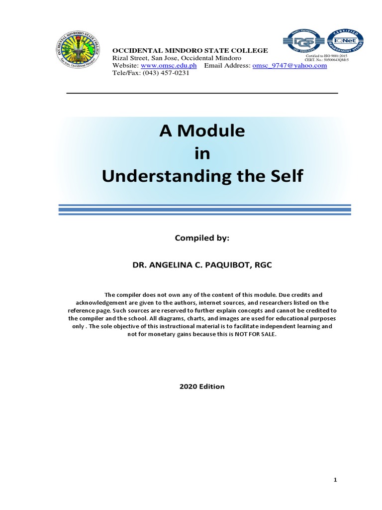Understanding The Self | PDF | Psychology | Soul