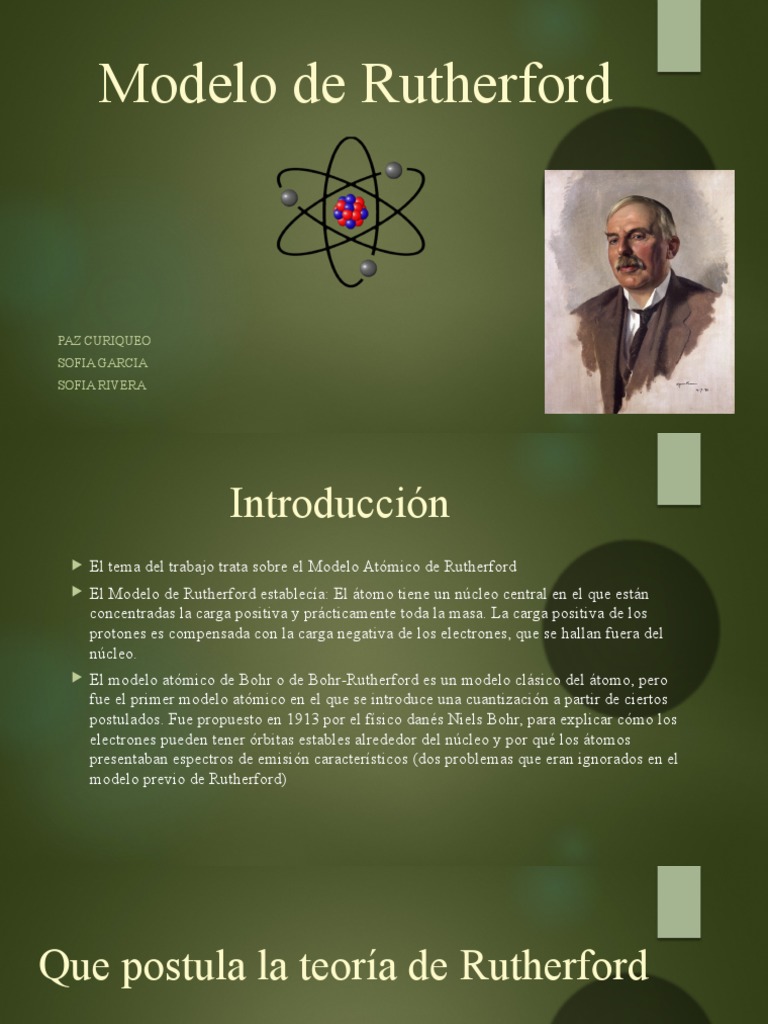 Modelo de Rutherford PDF