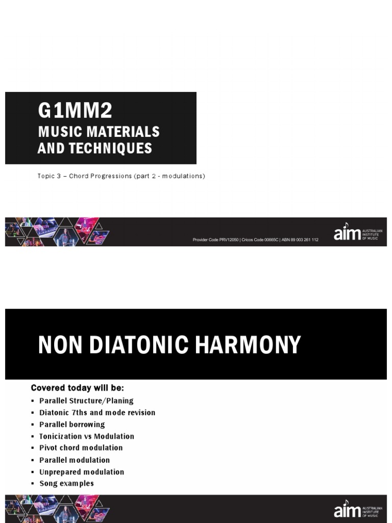 Chord Progressions and Modulation Techniques | PDF | Chord (Music ...