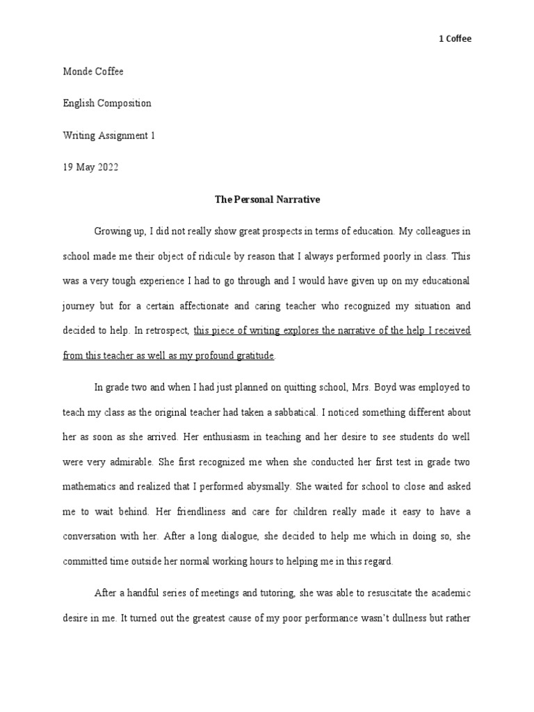 English Composition 1 PDF Teachers Cognition