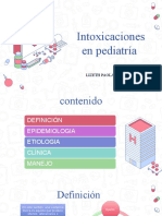 Intoxicaciones Mas Comunes en Pediatría