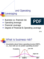Financial Leverage and Operating Leverage