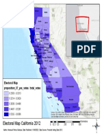 Electoral Map California 2012 Amanuel Petros Gebissa