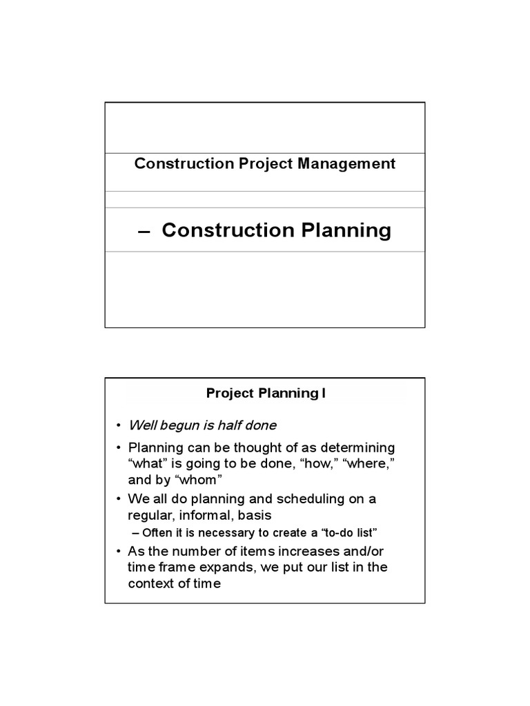 Construction Project Planning Guide | PDF | Business