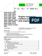 Service Bulletin - (TB00!99!2091) - Engine Coolants For Medium Speed Engines