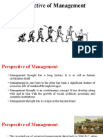 Perspective of Management Evolution