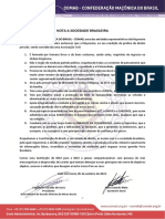 COMAB - Nota de Esclarecimento À Soiedade Brasileira - 05-10-2022