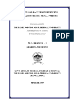 Factors Influencing Anaemia in Chronic Renal Failure
