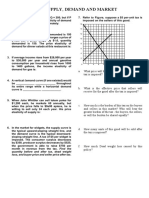 Problem - Supply Demand Elastictity Welfare