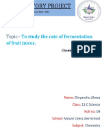 Rate of Fermentation