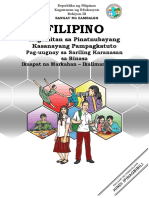 Filipino7 Q4 W5-Pag-uugnay Sa Sariling Karanasan FINAL