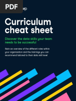 DataCamp Curriculum Cheat Sheet