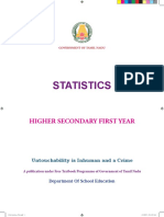 11th STD Statistics English Medium
