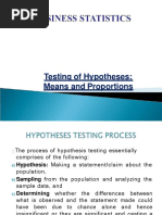 BSCHAPTER - 11 (Hypothesis Testing)